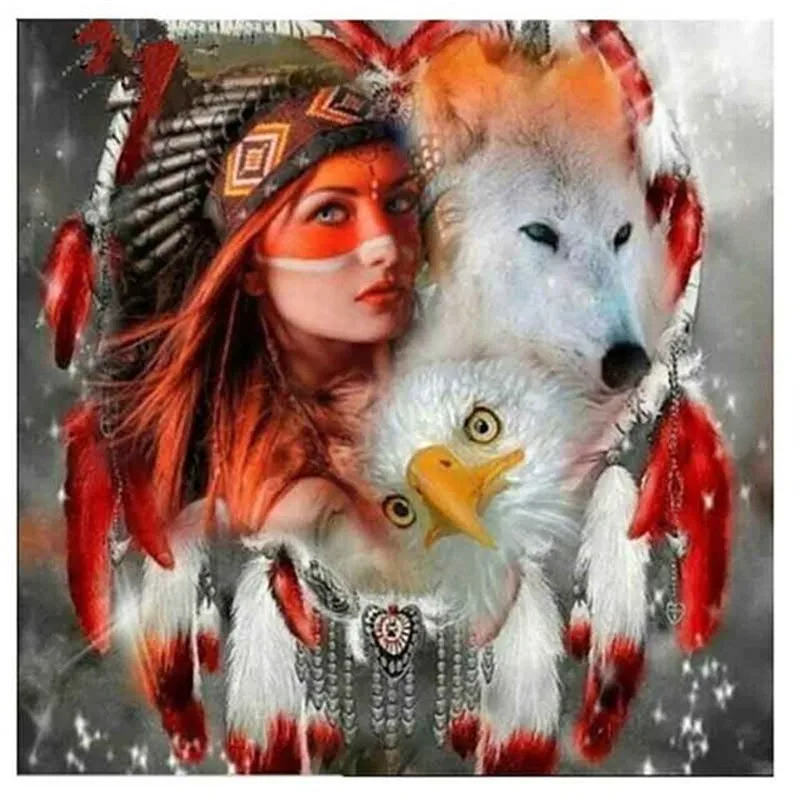 DIY 5D Diamond Painting Wolf Girl Diamond Embroidery Animal Cross Stitch Full Round/Square Drill Resin Home Decor Manual Gift
DIY 5D Diamond Painting Wolf Girl Diamond Embroidery Animal Cross Stitch Full Round/Square Drill Resin Home Decor Manual Gift