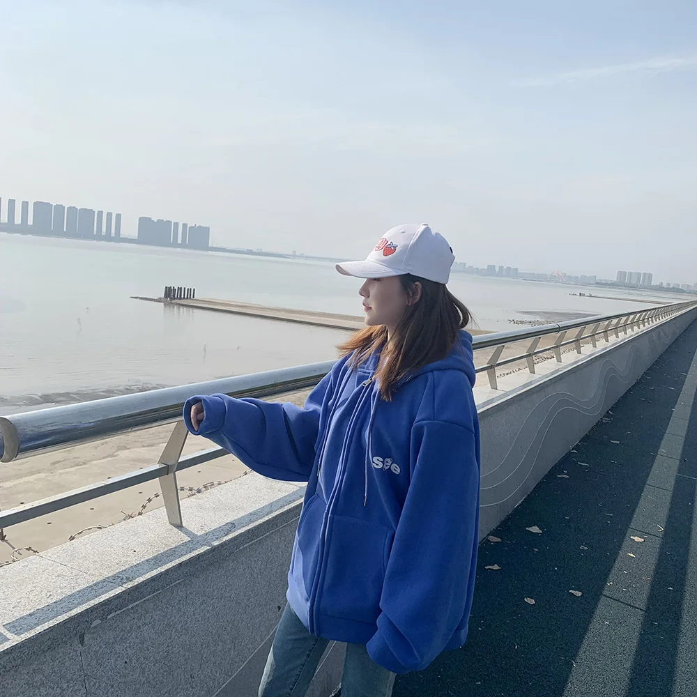 Hooded Zipper Sweatshirt 2020 Autumn Female Oversize Clothes Preppy Style Solid Color Coat Women
Hooded Zipper Sweatshirt 2020 Autumn Female Oversize Clothes Preppy Style Solid Color Coat Women