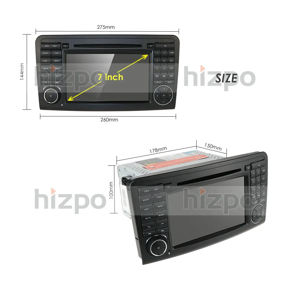 7 inch 2din AndroidCar DVD Player For Mercedes Benz ML-Class W164/GL-Class X164 2005-2012 GPS navigation Radio CANBUS SWC MAP 3G
7 inch 2din AndroidCar DVD Player For Mercedes Benz ML-Class W164/GL-Class X164 2005-2012 GPS navigation Radio CANBUS SWC MAP 3G