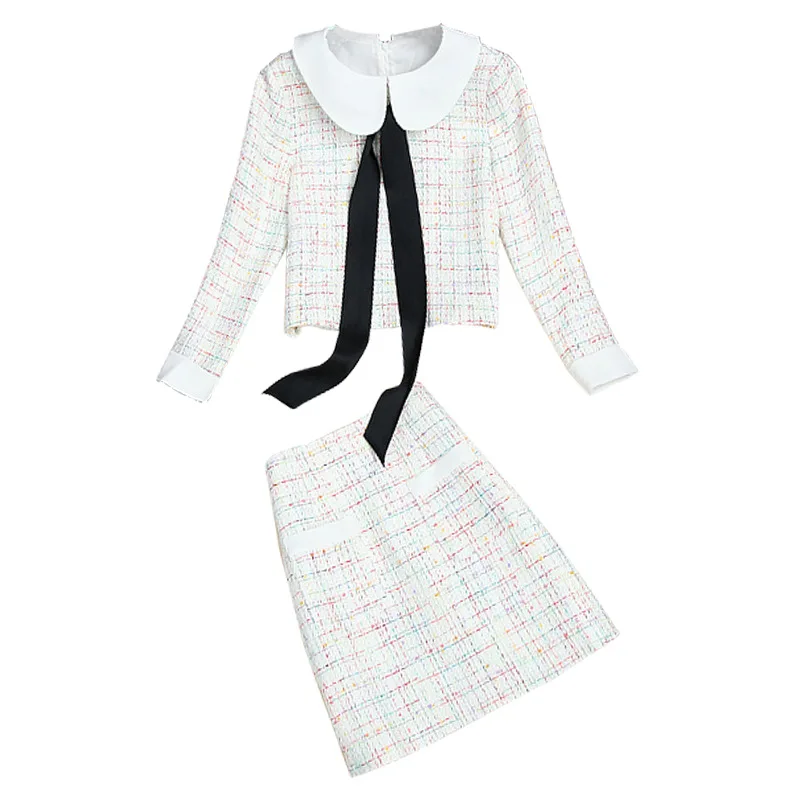 Autumn Sweet Women Sets Look Younger Than Your Age Peter Pan Collar Short Coat Tops + Pencil Skirt Matching Sets
Autumn Sweet Women Sets Look Younger Than Your Age Peter Pan Collar Short Coat Tops + Pencil Skirt Matching Sets