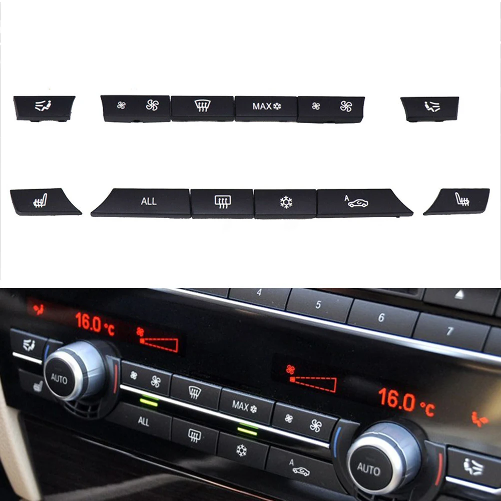For BMW 5 Series F07 2008-2013 Touring 2009-2013 6 Series F06 F12 F13 Set New 12 Button Key Caps Repair Kit A/C Heater Switch
For BMW 5 Series F07 2008-2013 Touring 2009-2013 6 Series F06 F12 F13 Set New 12 Button Key Caps Repair Kit A/C Heater Switch