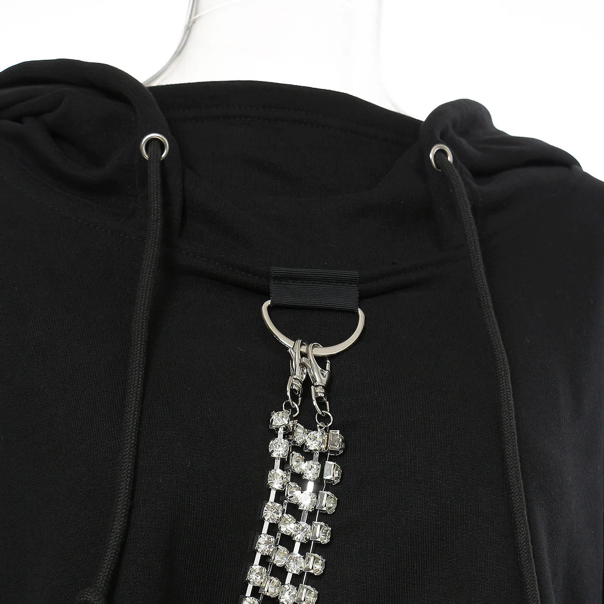 TVVOVVIN Winter Autumn Fashion Streetwear Drill Chain Decoration Loose Long Sleeve Pullover Hooded Short Sweatshirt Women LDAJ
TVVOVVIN Winter Autumn Fashion Streetwear Drill Chain Decoration Loose Long Sleeve Pullover Hooded Short Sweatshirt Women LDAJ
