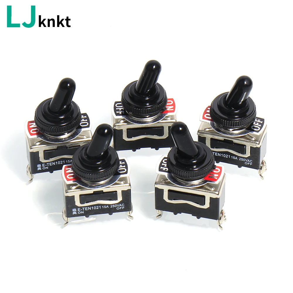 5PCS Small toggle switch on off Circuit button with waterproof cover Two feet two gears Three feet two gears 1021 1121 15A 250V
5PCS Small toggle switch on off Circuit button with waterproof cover Two feet two gears Three feet two gears 1021 1121 15A 250V