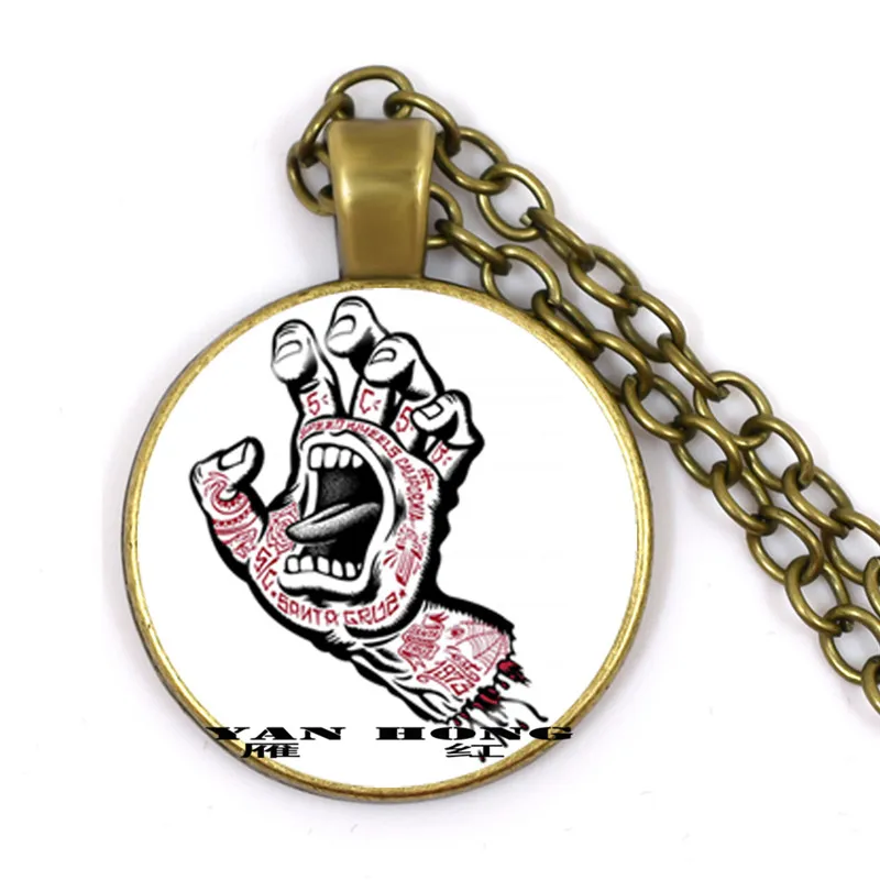 Модное металлическое ожерелье Ciainsaiga jtf-gtmo круглая стеклянная наклейка подвеска