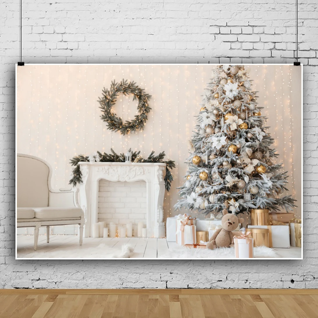 Laeacco Merry Christmas Tree White Fireplace Wall Floor Sofa Interior Decor Background Baby Portrait Photography Photo Backdrops
Laeacco Merry Christmas Tree White Fireplace Wall Floor Sofa Interior Decor Background Baby Portrait Photography Photo Backdrops