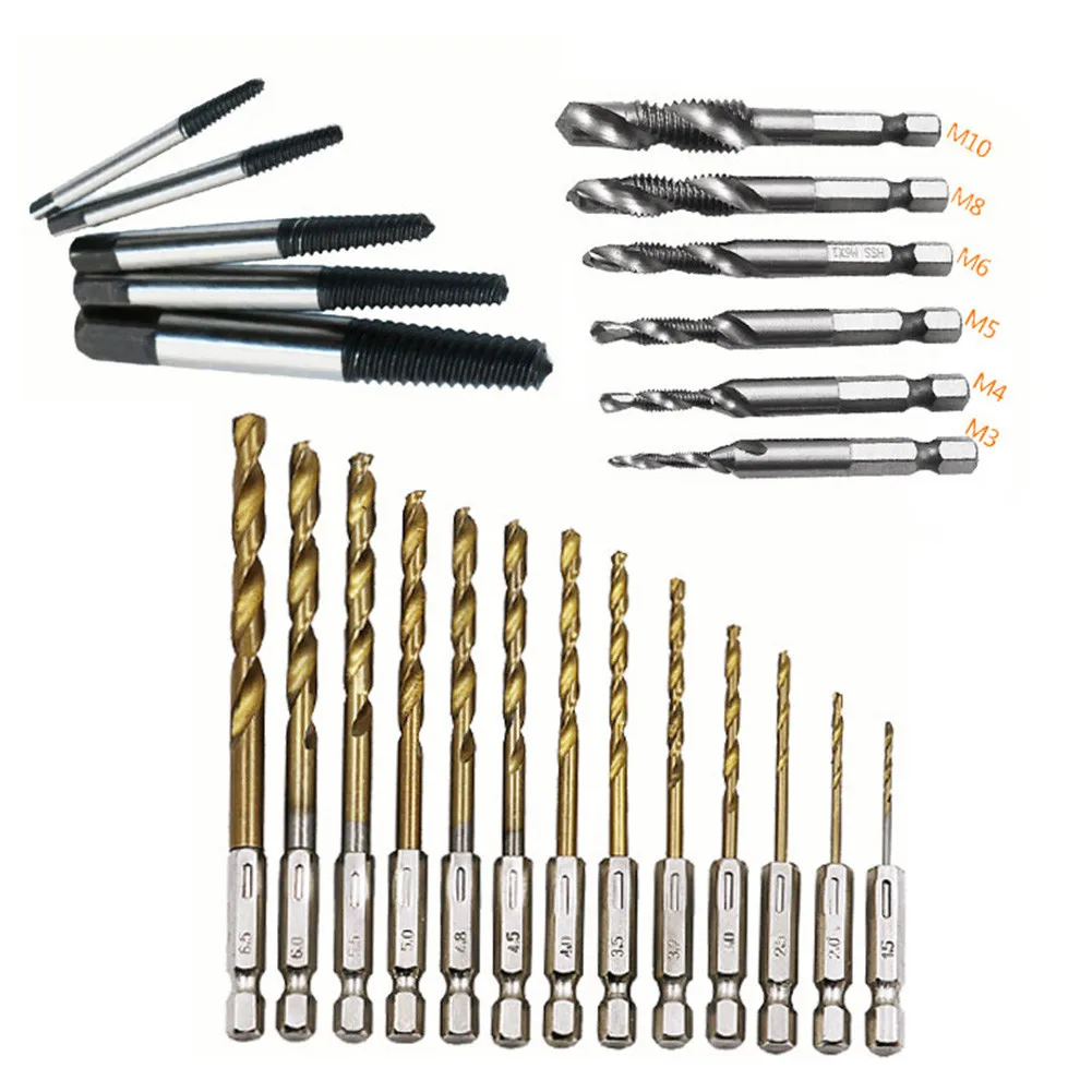 18/24pcs Screw Extractor Set Steel Handed Stud Remover Screw Extractor Reverse Broken Wire Extractors
18/24pcs Screw Extractor Set Steel Handed Stud Remover Screw Extractor Reverse Broken Wire Extractors