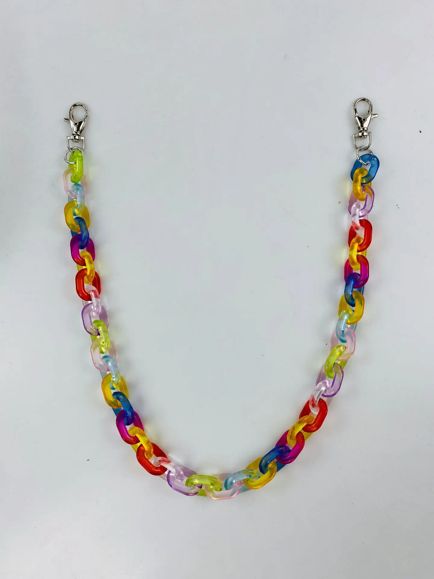 New Rainbow Color Belt Punk Hip-hop Trendy Single Layer Belt Key Chain Waist Pants Chain Jeans Long Clothing Accessories Belt
New Rainbow Color Belt Punk Hip-hop Trendy Single Layer Belt Key Chain Waist Pants Chain Jeans Long Clothing Accessories Belt
