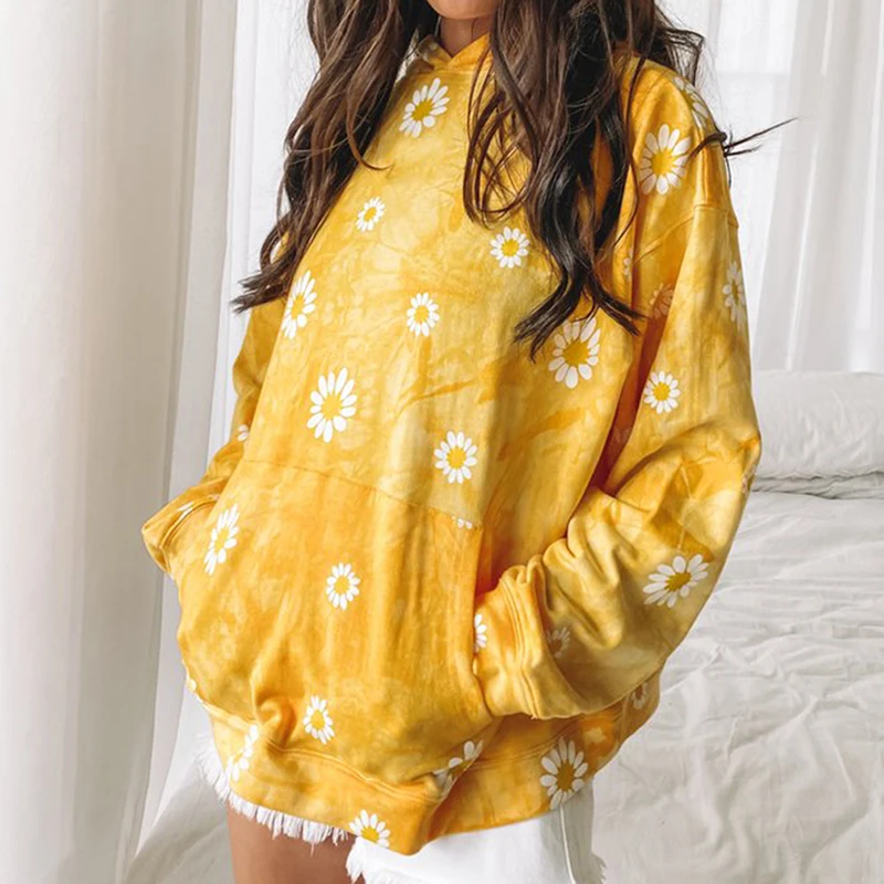 Женские спортивные толстовки для скейтборда с маргаритками, Осенний теплый повседневный Свободный свитшот с узелком, элегантные толстовки...
Женские спортивные толстовки для скейтборда с маргаритками, Осенний теплый повседневный Свободный свитшот с узелком, элегантные толстовки...