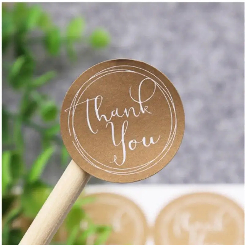 120pcs/lot Cute Round Thank You kraft Paper Label Sticker For Handmade Products DIY Self-adhesive Cake Packaging Label
120pcs/lot Cute Round Thank You kraft Paper Label Sticker For Handmade Products DIY Self-adhesive Cake Packaging Label
