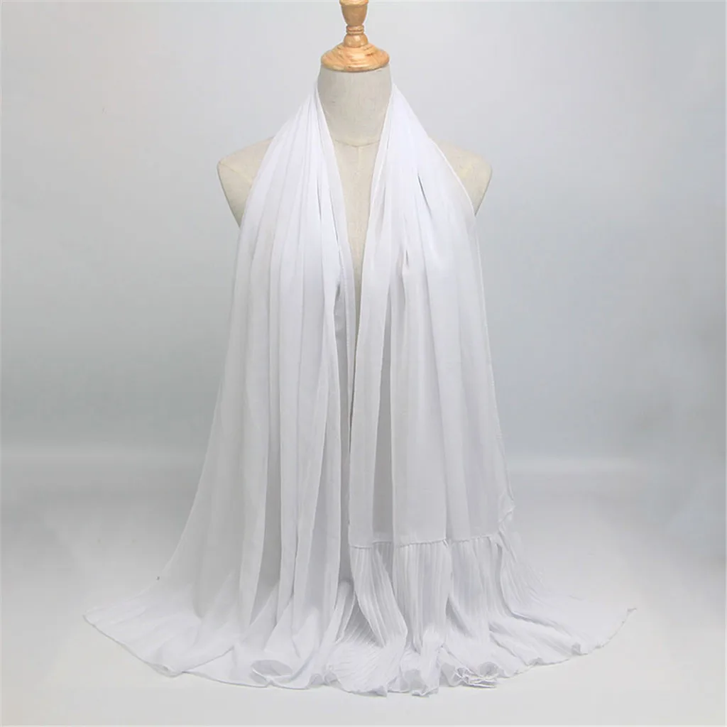 Women Chiffon Scarf Plain Bubble Hijab Wrap Printe Solid Color Shawls Headband Muslim Hijabs Scarves/scarf Multicolor #YJ
Women Chiffon Scarf Plain Bubble Hijab Wrap Printe Solid Color Shawls Headband Muslim Hijabs Scarves/scarf Multicolor #YJ