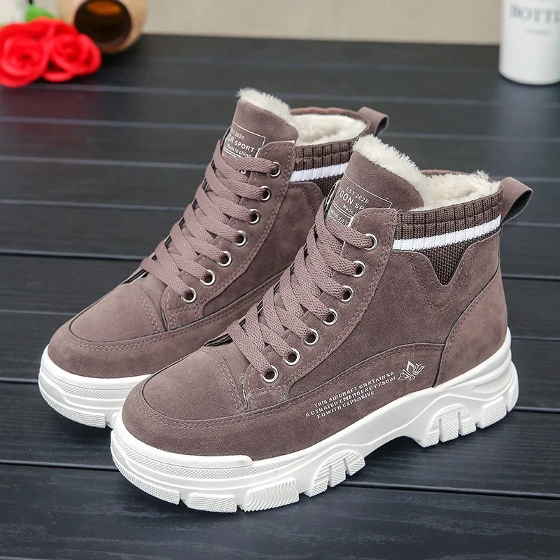 Women's Nude Boots Autumn and Winter Style PlusVelvet All-match StudentThick-soled Thick WarmSnow Boots Comfortable Casual Boots
Women's Nude Boots Autumn and Winter Style PlusVelvet All-match StudentThick-soled Thick WarmSnow Boots Comfortable Casual Boots