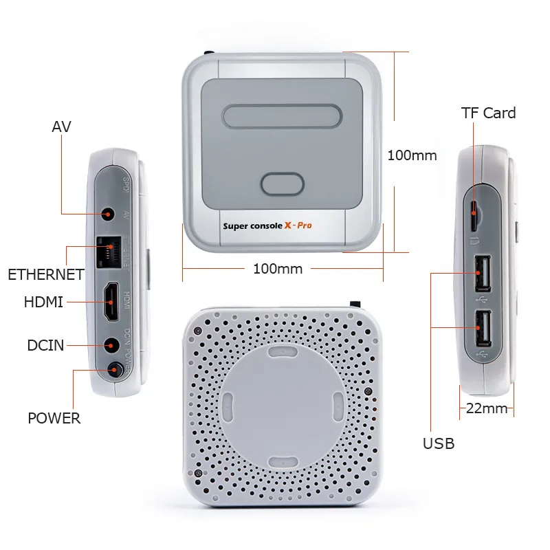 Retro WiFi Super Console X Pro With 50000 Games With 2.4G Wirelless Controllers 4K HD TV Video Game Consoles For PSP/N64/DC/PS
Retro WiFi Super Console X Pro With 50000 Games With 2.4G Wirelless Controllers 4K HD TV Video Game Consoles For PSP/N64/DC/PS