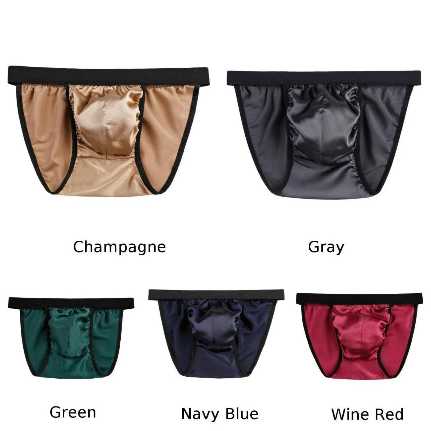 Men's Briefs Pure Color Silk Bikini Briefs Trunks Shorts Bulge Pouch Underpants Breathable Comfortable New Male Underwear
Men's Briefs Pure Color Silk Bikini Briefs Trunks Shorts Bulge Pouch Underpants Breathable Comfortable New Male Underwear