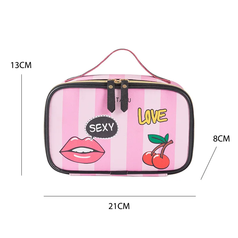 Women Cosmetic Bag Fashion HandBag Portable Packing Bag Storage Bag Wash Bag Travel Bag Zipper Bag Printed PU Leather Waterproof
Women Cosmetic Bag Fashion HandBag Portable Packing Bag Storage Bag Wash Bag Travel Bag Zipper Bag Printed PU Leather Waterproof