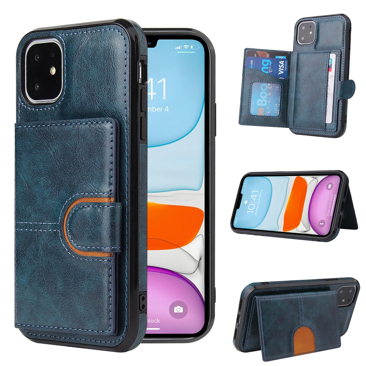 Business Fashion Card Package Leather Phone Back Case For iPhone 13 12 Mini 11 Pro Max 8 7 6 SE XS X XR Magnetic Wallet Cover
Business Fashion Card Package Leather Phone Back Case For iPhone 13 12 Mini 11 Pro Max 8 7 6 SE XS X XR Magnetic Wallet Cover