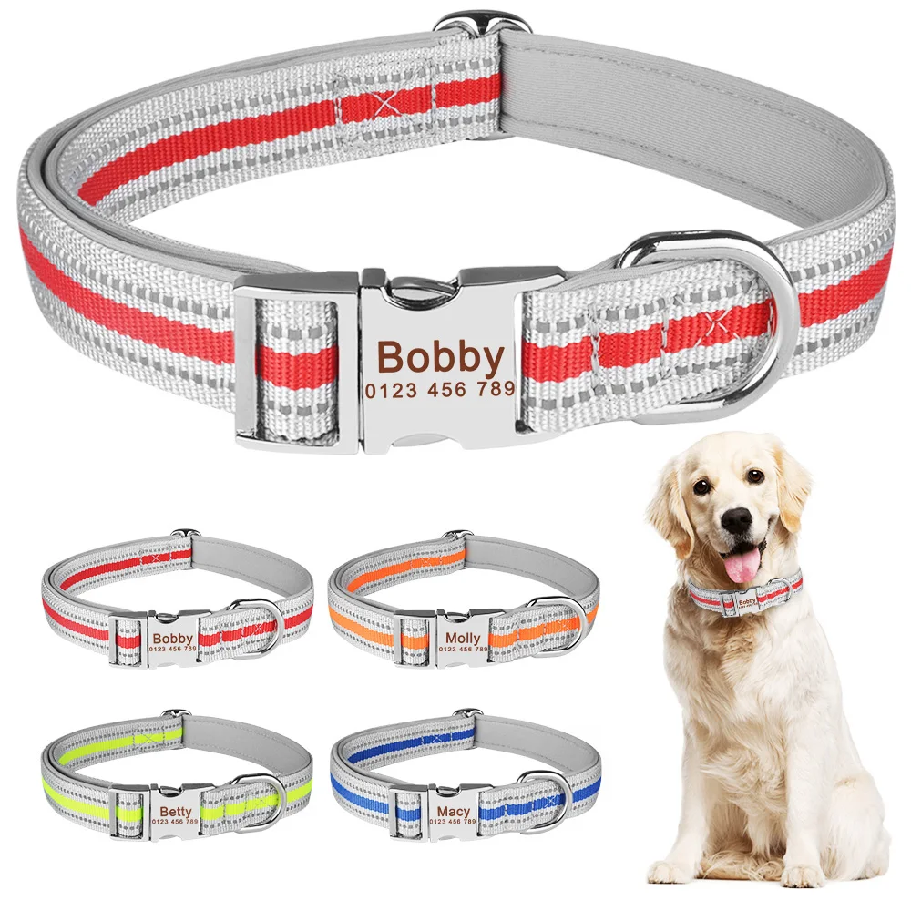 Adjustable Nylon Custom Dog Collar Personalized Dog Collar KItten Dog Supplies Puppy Small Large Unisex Engrave Tag Pet Products
Adjustable Nylon Custom Dog Collar Personalized Dog Collar KItten Dog Supplies Puppy Small Large Unisex Engrave Tag Pet Products