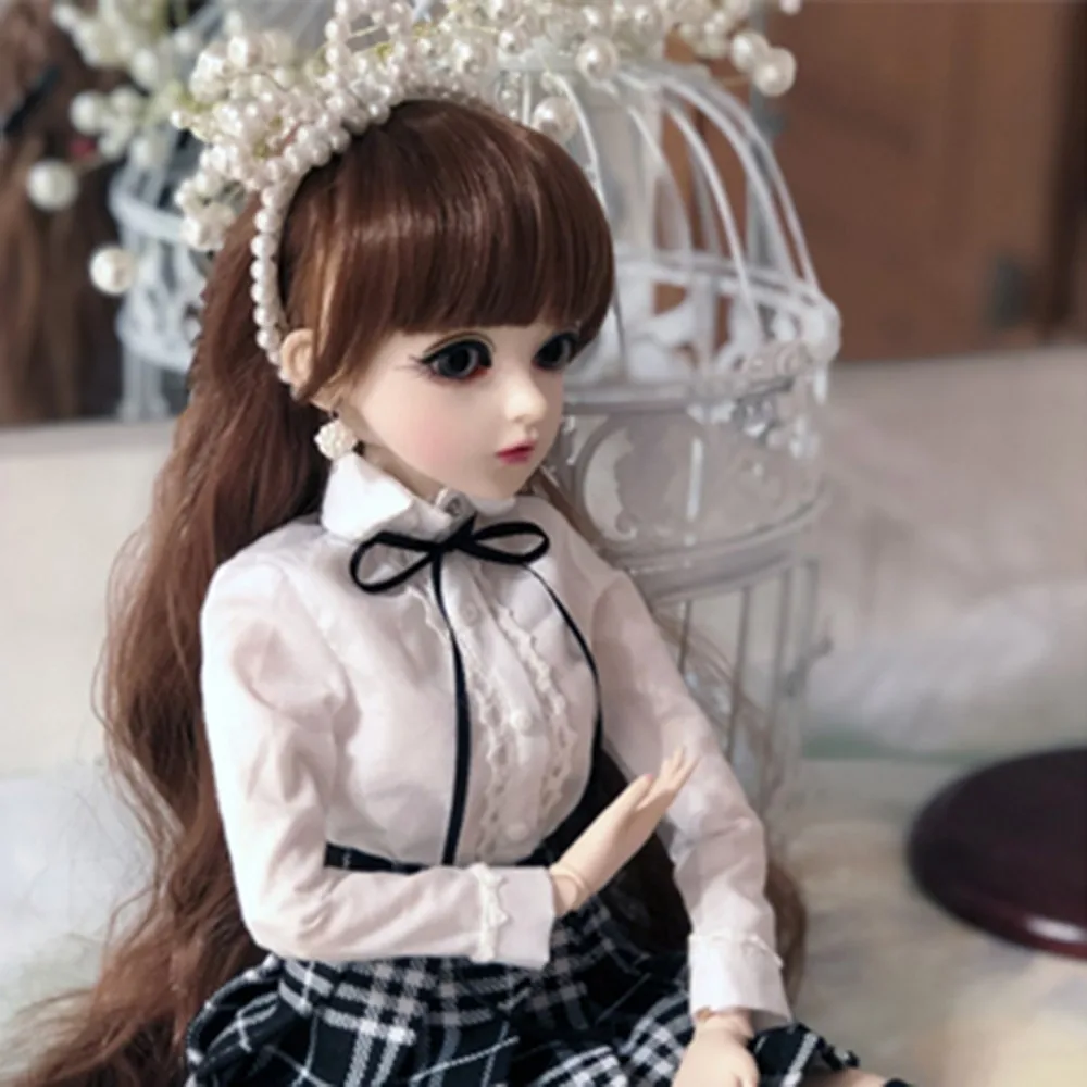 60 см кукла Doris Katie BJD набор для макияжа сменная с глазами 1/3 куклы Реборн 100% ручная