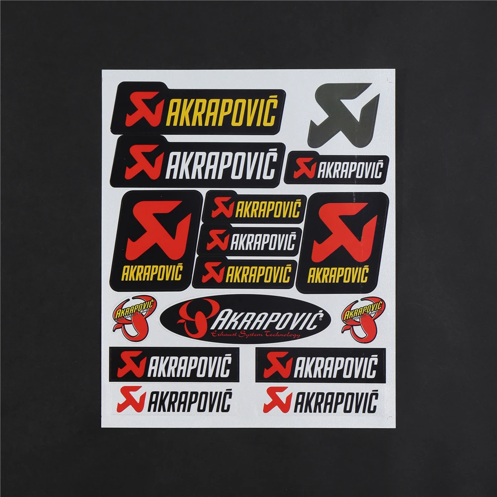 Новинка Набор светоотражающих наклеек для мотокросса Akrapovic велосипедного шлема