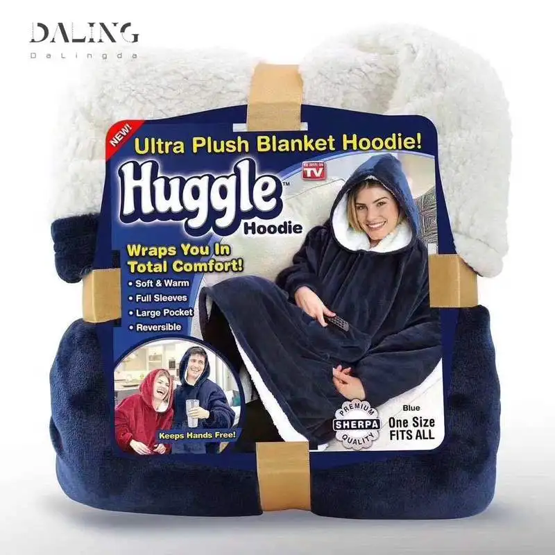 Winter Oversized Hoodies Women Fleece Warm TV Blanket with Sleeves Pocket Flannel Plush Thick Sherpa Giant Hoody Long Sweatshirt
Winter Oversized Hoodies Women Fleece Warm TV Blanket with Sleeves Pocket Flannel Plush Thick Sherpa Giant Hoody Long Sweatshirt