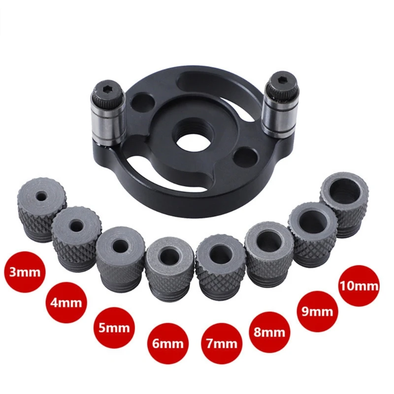 A Set Of Hole Punch Positioner Can Be Adjusted 3-10 Mm Straight Drill Aluminum Alloy For Drilling Holes On The Board
A Set Of Hole Punch Positioner Can Be Adjusted 3-10 Mm Straight Drill Aluminum Alloy For Drilling Holes On The Board
