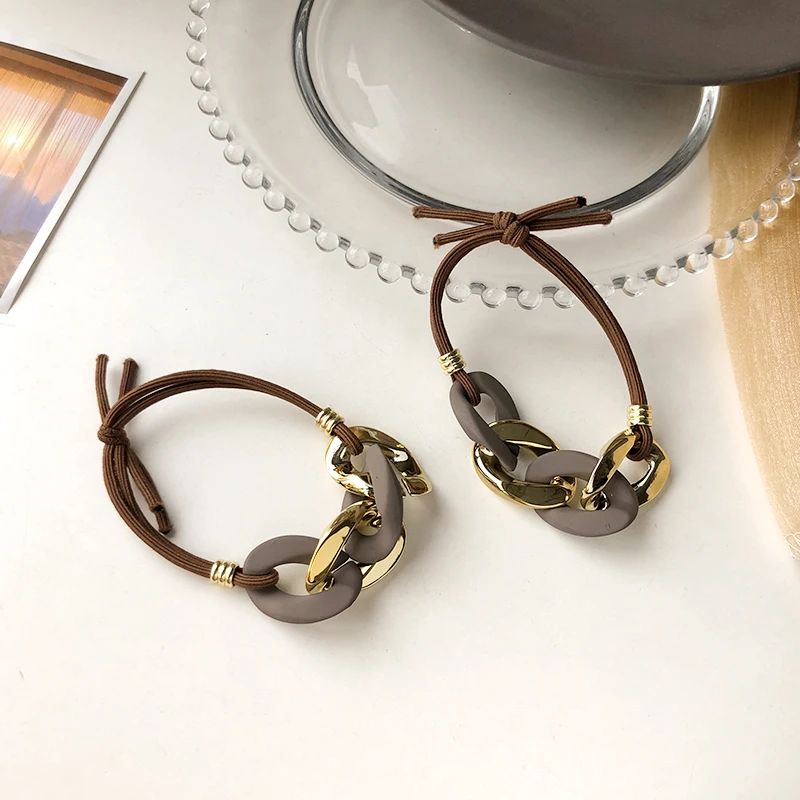 Elegant Women Black Cord Scrunchie Elastic Handmade Chain Link Hair Band Ponytail Holder Hair Accessories Gifts
Elegant Women Black Cord Scrunchie Elastic Handmade Chain Link Hair Band Ponytail Holder Hair Accessories Gifts