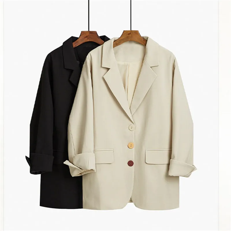 chic Blazer Female Korean Loose Women's Clothing 2022 New Spring Autumn Black Casual Suit Jackets for Women Blazers Tops G193
chic Blazer Female Korean Loose Women's Clothing 2022 New Spring Autumn Black Casual Suit Jackets for Women Blazers Tops G193