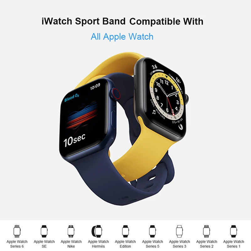 Silicone White Strap for apple watch band 44mm 40mm 38mm 42mm Elastic Sports Band Bracelet for IWatch Series 6 SE 5 4 3
Silicone White Strap for apple watch band 44mm 40mm 38mm 42mm Elastic Sports Band Bracelet for IWatch Series 6 SE 5 4 3