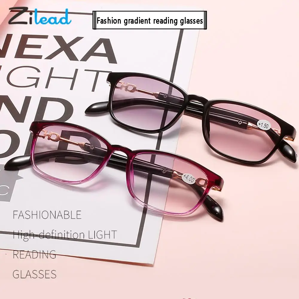 Zilead Gray HD Lens Reading Glasses Fashion Retro Women Gradient Anti Glare Presbyopia Eyewear Farsightedness Eyeglasses +1 To+4 
Zilead Gray HD Lens Reading Glasses Fashion Retro Women Gradient Anti Glare Presbyopia Eyewear Farsightedness Eyeglasses +1 To+4