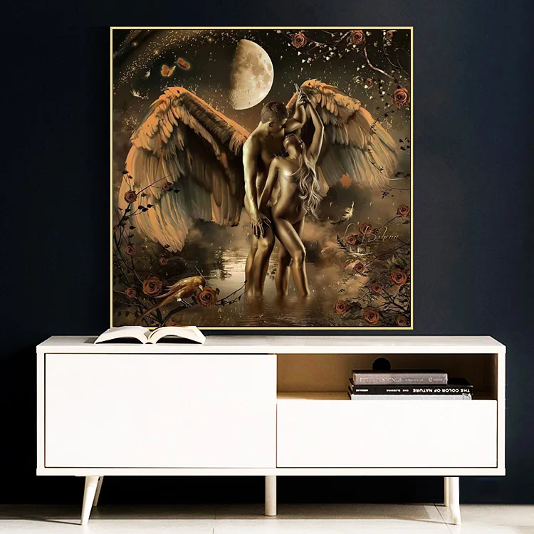 Golden Angel and Devil Canvas Pictures Vintage Man and Woman Posters and Prints Nordic Wall Art Living Room Home Decor Painting
Golden Angel and Devil Canvas Pictures Vintage Man and Woman Posters and Prints Nordic Wall Art Living Room Home Decor Painting