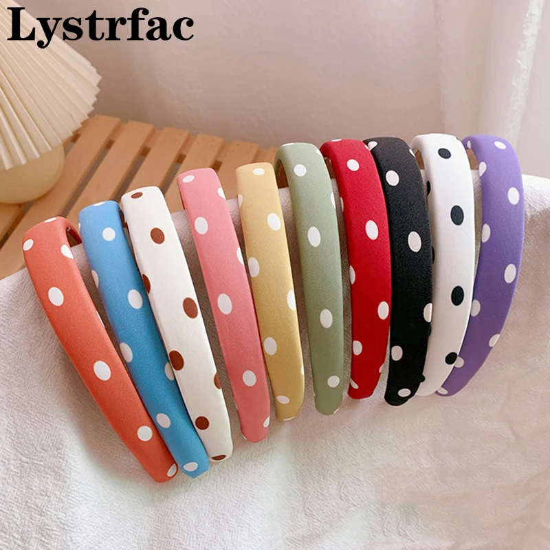 Модный ободок Lystrfac в горошек, утолщенный мягкий ободок для волос для женщин и девушек, тонкий ободок для волос, простые аксессуары для волос 
Модный ободок Lystrfac в горошек, утолщенный мягкий ободок для волос для женщин и девушек, тонкий ободок для волос, простые аксессуары для волос