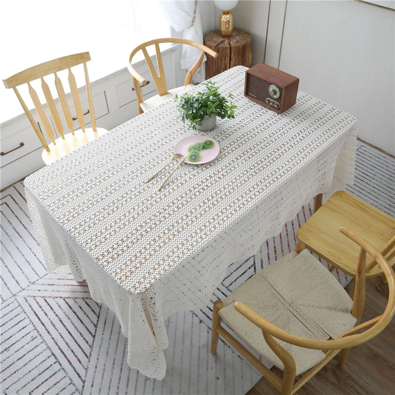 Pastoral Tablecloth White Hollow Crochet Cotton Linen Dustproof Table Cloth Wedding Banquet TV Cabinet Party Cover Cloth Wedding
Pastoral Tablecloth White Hollow Crochet Cotton Linen Dustproof Table Cloth Wedding Banquet TV Cabinet Party Cover Cloth Wedding