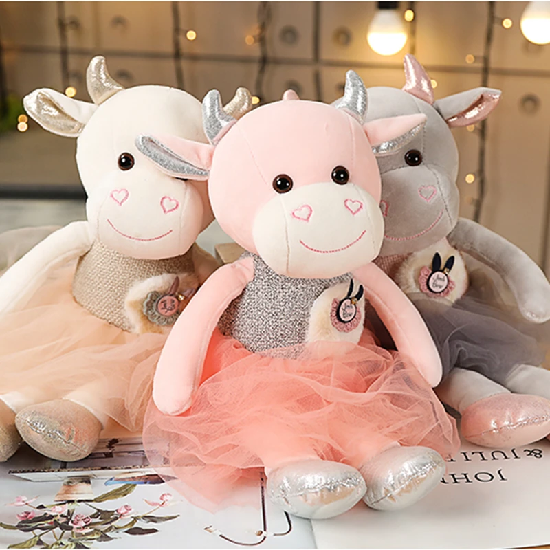 New Cute Animal Cartoon Cows Stuffed Plush Toy Kawaii Cattle Comfortable Soft Toy Children Birthday Present Christmas Gift
New Cute Animal Cartoon Cows Stuffed Plush Toy Kawaii Cattle Comfortable Soft Toy Children Birthday Present Christmas Gift