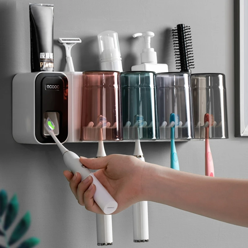 Wall Mount Automatic Toothpaste Dispenser Bathroom Accessories Set Toothpaste Squeezer Dispenser Bathroom Toothbrush Holder Tool
Wall Mount Automatic Toothpaste Dispenser Bathroom Accessories Set Toothpaste Squeezer Dispenser Bathroom Toothbrush Holder Tool