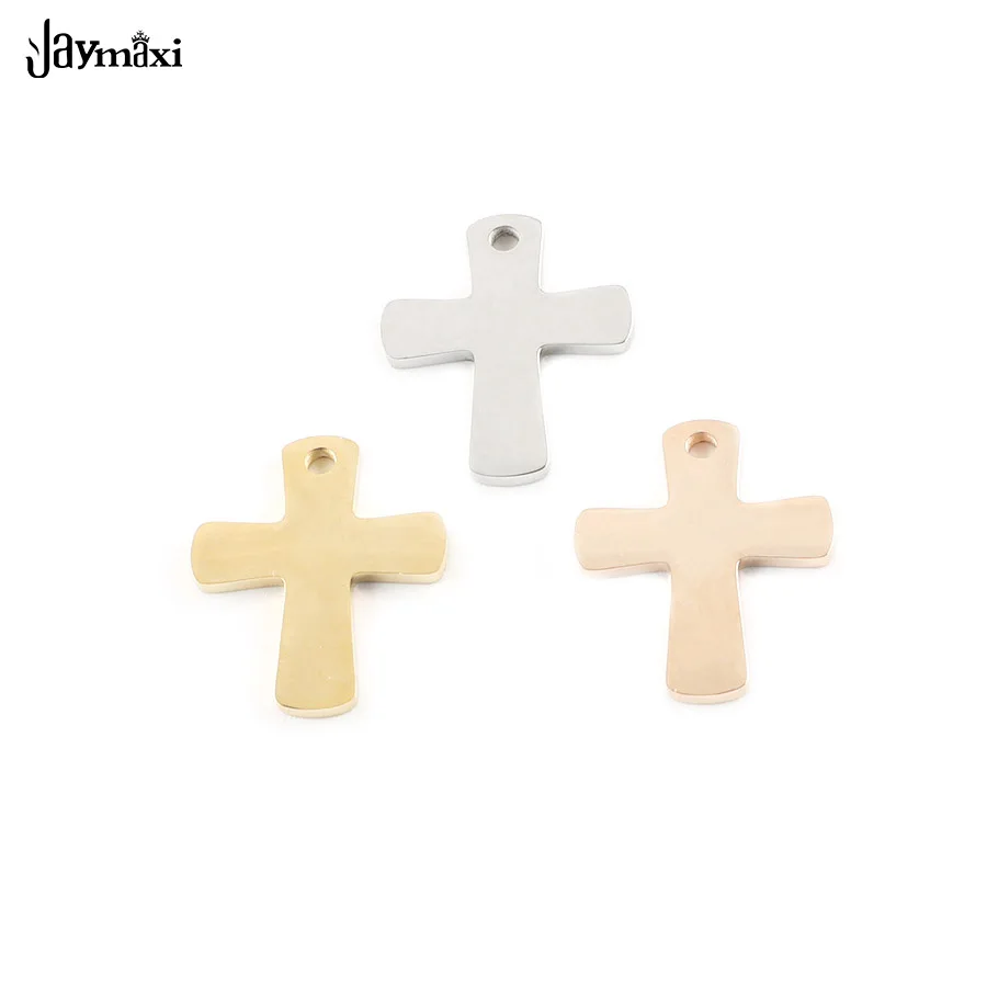 Jaymaxi Titanium Steel Cross Pendant 17*20mm DIY Jewelry Accessories Mirror Polished 3 Colors Charm for Necklace 10Pieces/lot
Jaymaxi Titanium Steel Cross Pendant 17*20mm DIY Jewelry Accessories Mirror Polished 3 Colors Charm for Necklace 10Pieces/lot
