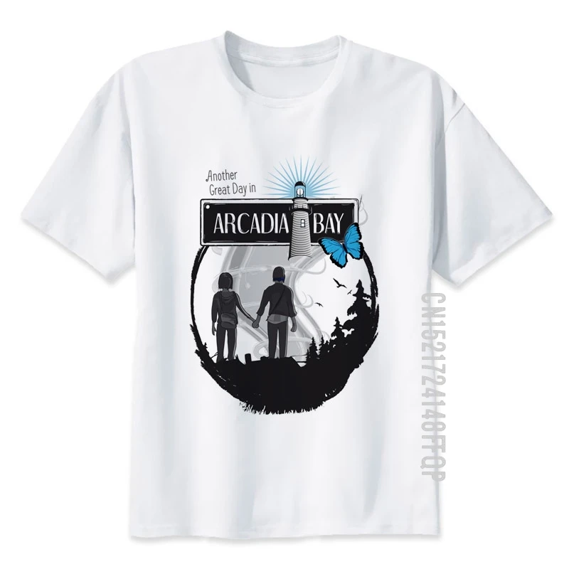 Life Is Strange Arcadia Bay T shirt Men T-shirt 100% Cotton Fabric O Neck White TShirt For Man Top Tees Graphic Print
Life Is Strange Arcadia Bay T shirt Men T-shirt 100% Cotton Fabric O Neck White TShirt For Man Top Tees Graphic Print
