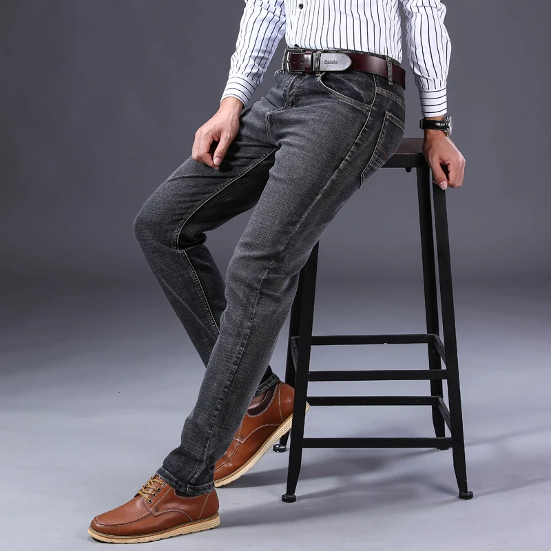 2020 Spring Summer New Men's Stretch-fit Jeans Business Casual Classic Style Fashion Denim Trousers Male Black Blue Gray Pants
2020 Spring Summer New Men's Stretch-fit Jeans Business Casual Classic Style Fashion Denim Trousers Male Black Blue Gray Pants