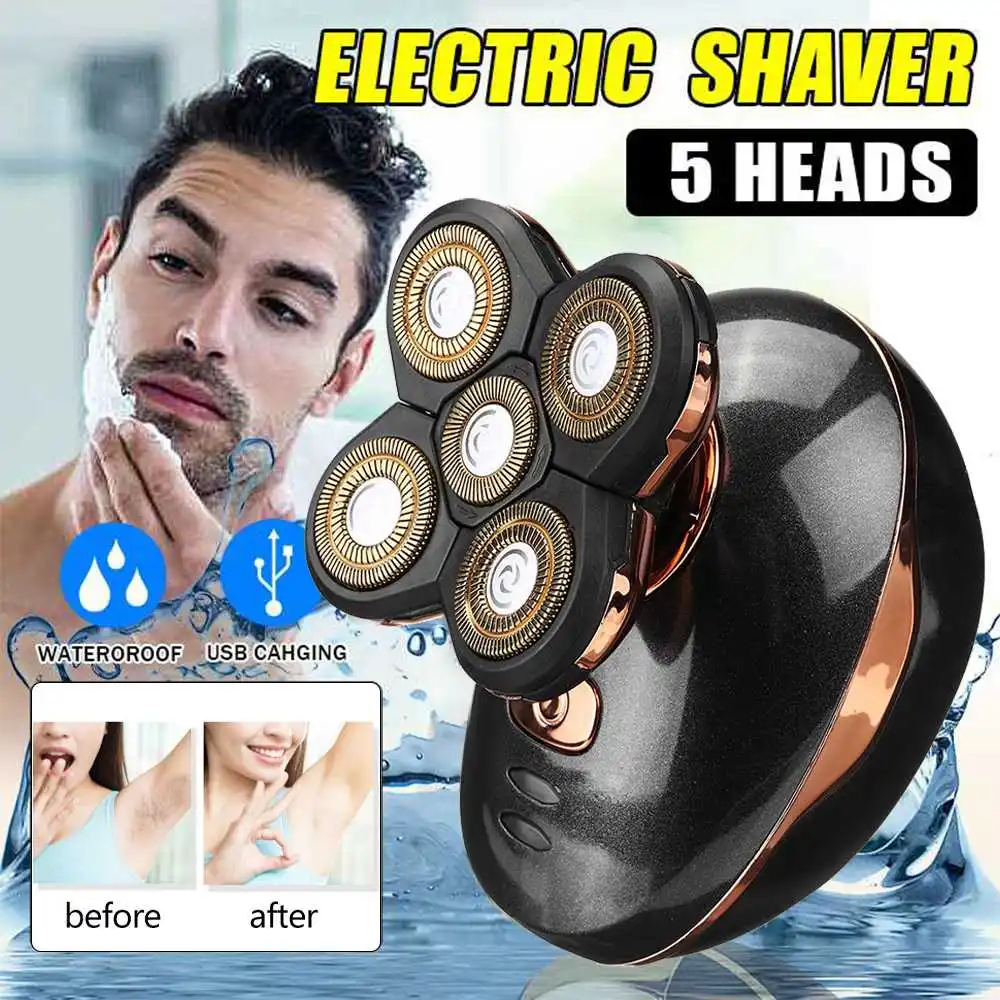 5 heads Electric Shaver Men Head Polish Hair Trimmer USB Rechargeable Washable 3D Floating Shaving Machine Wet & Dry Razors
5 heads Electric Shaver Men Head Polish Hair Trimmer USB Rechargeable Washable 3D Floating Shaving Machine Wet & Dry Razors