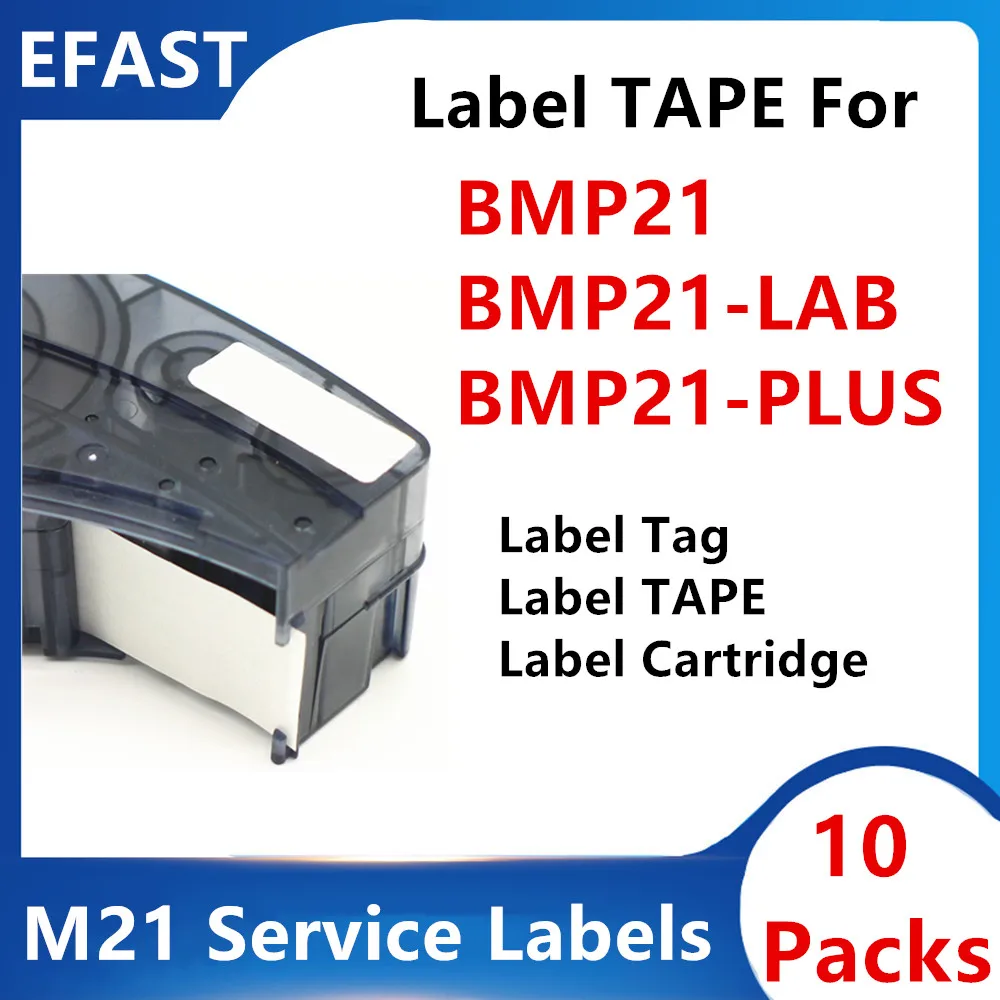 

10PK BMP21 Labels Cartridge M21-750-427 M21-750-595 M21-1500-427 M21-750-499 BMP21-PLUS BMP21 LAB Printer TAPE