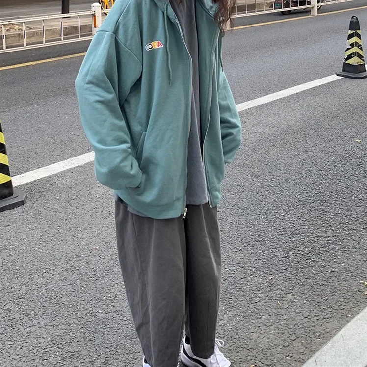 Jackets Women Zipper Young Style Harajuku Letter Womens Open Front Leisure with Hat Autumn Chic Long Sleeve Basic Coats New
Jackets Women Zipper Young Style Harajuku Letter Womens Open Front Leisure with Hat Autumn Chic Long Sleeve Basic Coats New
