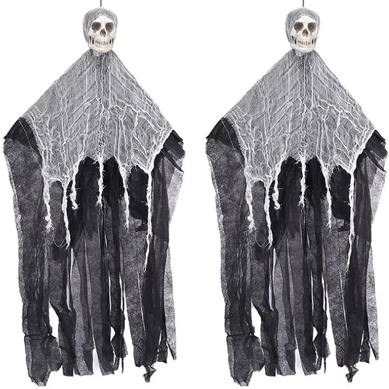 2Pack Halloween Decoration Shaking Ghost Hanging Skeleton Ghost Skull Gauze Pendant Hanging Skull Ghost Horror Scene Decor
2Pack Halloween Decoration Shaking Ghost Hanging Skeleton Ghost Skull Gauze Pendant Hanging Skull Ghost Horror Scene Decor