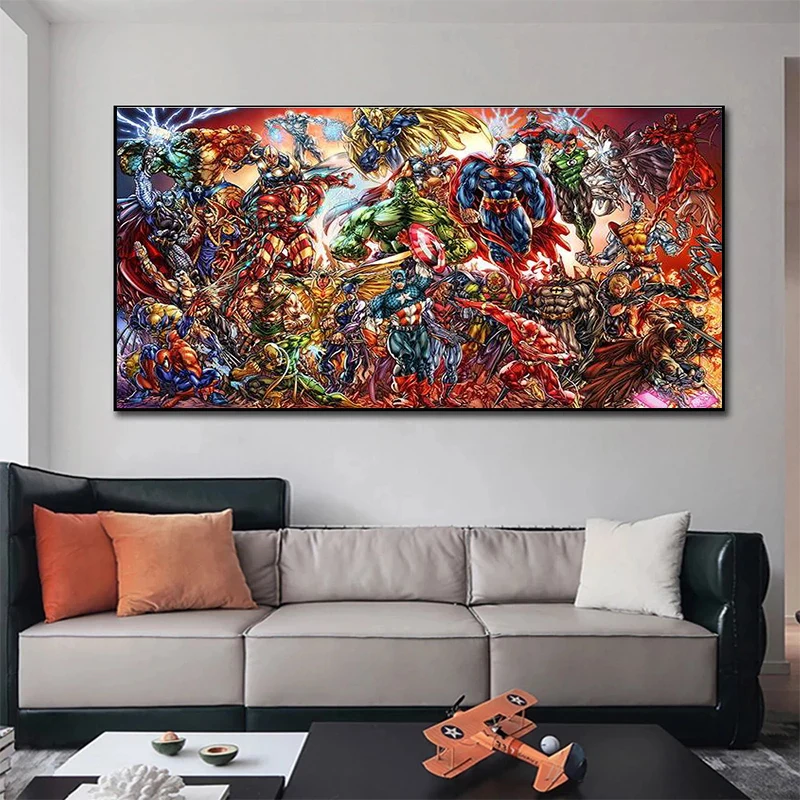 Classic Anime Marvel Characters Superhero Canvas Painting Printed on Canvas Kids Room Wall Art Posters and Prints Hoom Decor
Classic Anime Marvel Characters Superhero Canvas Painting Printed on Canvas Kids Room Wall Art Posters and Prints Hoom Decor