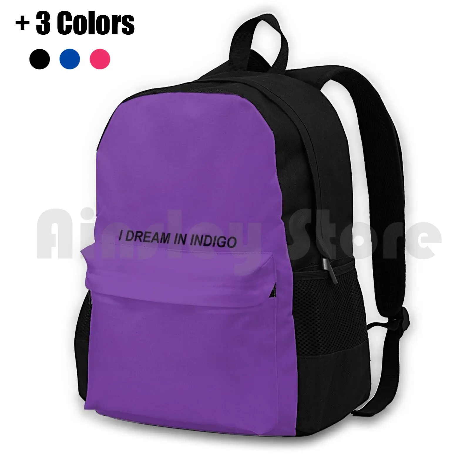 

I Dream In Indigo' Outdoor Hiking Backpack Riding Climbing Sports Bag Indigo Chris Brown Team Breezy Top Phone Case Album Song