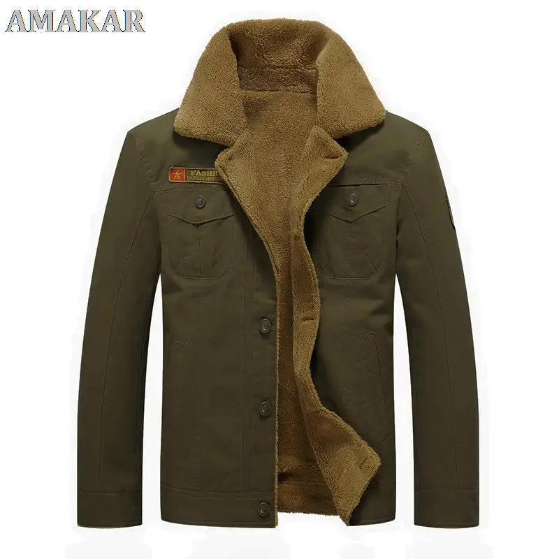 Mountainskin Winter Warm Jackets Thick Fleece Men's Coats Casual Cotton Fur Collar Mens Military Tactical Parka Outerwear
Mountainskin Winter Warm Jackets Thick Fleece Men's Coats Casual Cotton Fur Collar Mens Military Tactical Parka Outerwear