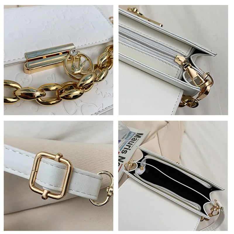 New PU Leather Flap Bags For Women 2021 Chains Printing Designer Summer Ladies Shoulder Handbags Female Fashion Cross Body Bag
New PU Leather Flap Bags For Women 2021 Chains Printing Designer Summer Ladies Shoulder Handbags Female Fashion Cross Body Bag