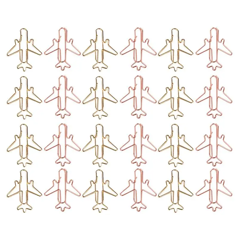 24Pcs Creative Bookmark Clips Airplane Design Clips Paper Clips (Assorted Color)
24Pcs Creative Bookmark Clips Airplane Design Clips Paper Clips (Assorted Color)