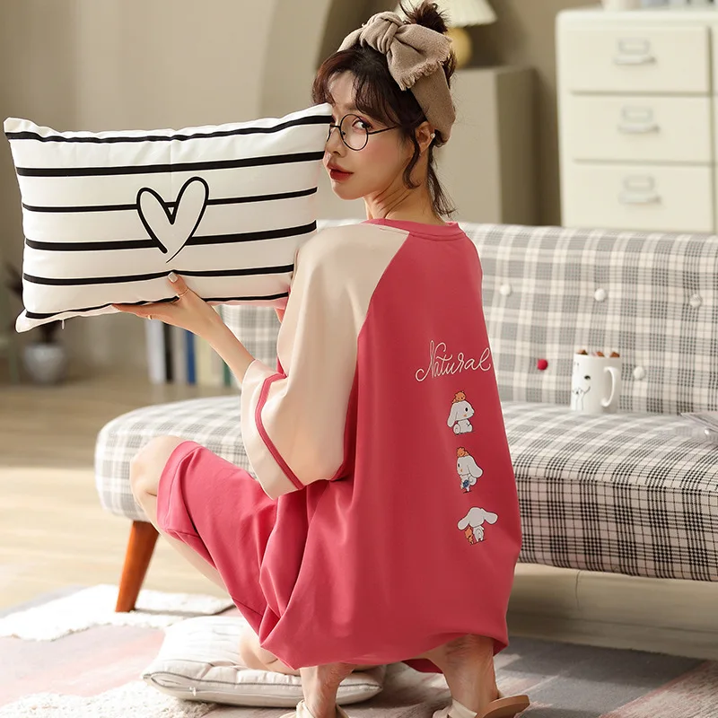 Summer Women Dress 2021 New Cartoon Printed Sleep Dress Cotton Breathable Nightgowns Sleepshirts Plus Size Pajamas Home Dresses
Summer Women Dress 2021 New Cartoon Printed Sleep Dress Cotton Breathable Nightgowns Sleepshirts Plus Size Pajamas Home Dresses