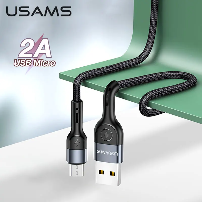 Кабель Micro USB USAMS для зарядки Samsung Redmi Xiaomi Huawei Android|Кабели мобильных телефонов| |