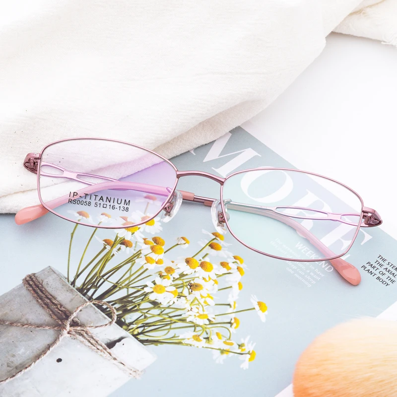 Women's Full Frame Ultra Light Pure Titanium Business Glasses Frame Personality Stable Prescription Glasses
Women's Full Frame Ultra Light Pure Titanium Business Glasses Frame Personality Stable Prescription Glasses