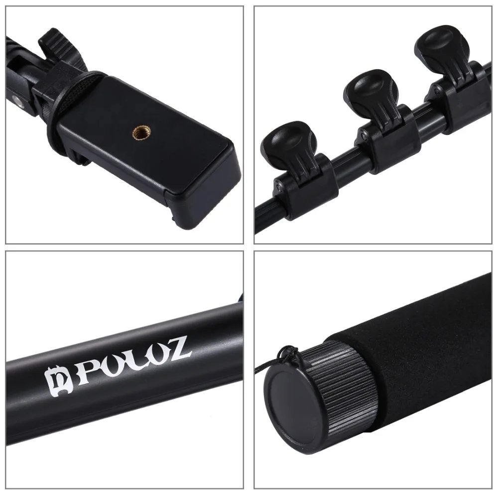 PULUZ Foldable Handheld Selfie Stick For GoPro Hero6 Adjustable Aluminum Alloy Selfie Stick Extendable Length 40-120cm For phone
PULUZ Foldable Handheld Selfie Stick For GoPro Hero6 Adjustable Aluminum Alloy Selfie Stick Extendable Length 40-120cm For phone