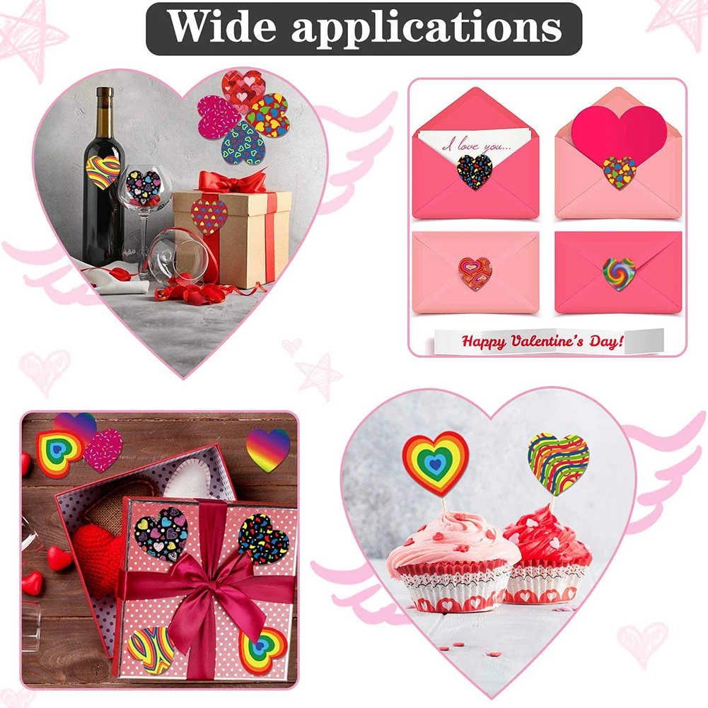 500pcs/roll Colorful Love Heart Shaped Label Sticker Scrapbooking Gift Packaging Stationery Box Tag Stickers Self-adhesive Label
500pcs/roll Colorful Love Heart Shaped Label Sticker Scrapbooking Gift Packaging Stationery Box Tag Stickers Self-adhesive Label